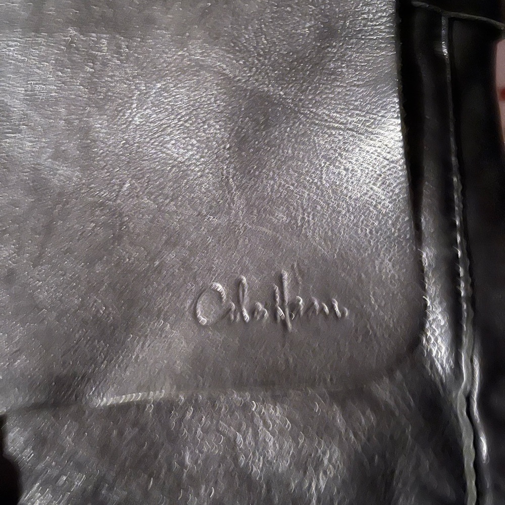 Men or Women Cole Haan Black Leather Messenger Bag - Picture 3 of 3